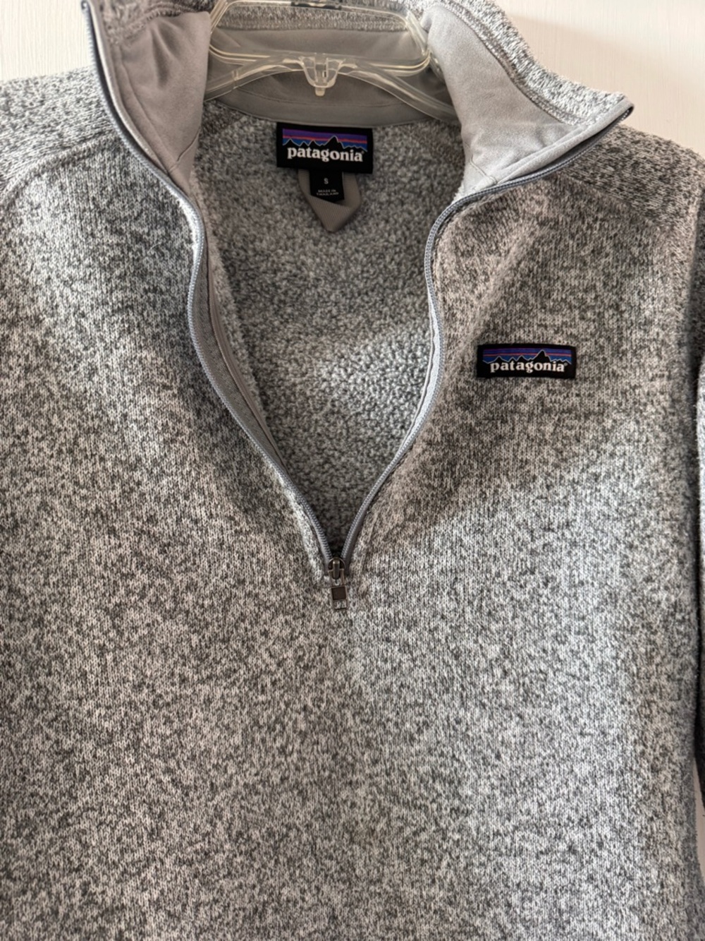Patagonia Better Sweater Heather Gray Half-Zip Fleece Pullover EUC - Picture 9 of 9
